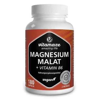 Vitamaze Magnesium Malat + Vitamin B6 Kapseln vegan 180 stk von Vitamaze GmbH PZN 20314048