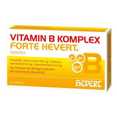Vitamin B Komplex forte Hevert Tabletten 20 stk von Hevert Arzneimittel GmbH & Co. K PZN 05003813