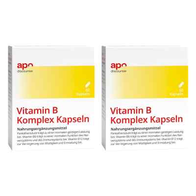 Vitamin B Komplex Kapseln von apodiscounter 2x60 stk von apo.com Group GmbH PZN 08101835