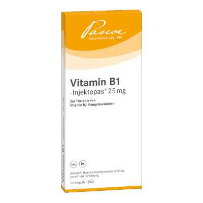 Vitamin B1 Injektopas 25 mg Injektionslösung 10X1 ml von Pascoe pharmazeutische Präparate GmbH PZN 03262404