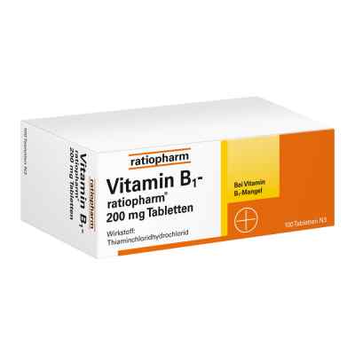 Vitamin B1 ratiopharm 200 mg Tabletten 100 stk von ratiopharm GmbH PZN 01586054