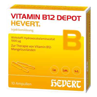 Vitamin B12 Depot Hevert Ampullen 10 stk von Hevert-Arzneimittel GmbH & Co. K PZN 06078368