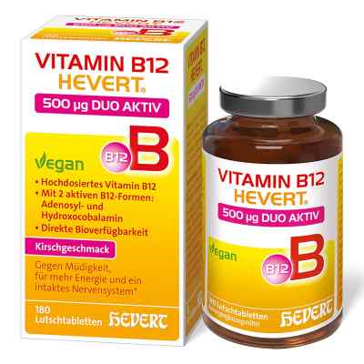 Vitamin B12 Hevert 500 mg Duo Aktiv Lutschtabletten 