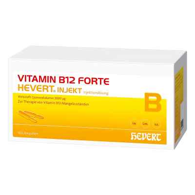 Vitamin B12 Hevert forte Injekt Ampullen 100X2 ml von Hevert Arzneimittel GmbH & Co. K PZN 04836103
