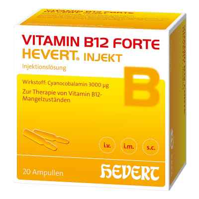 Vitamin B12 Hevert forte Injekt Ampullen 20X2 ml von Hevert-Arzneimittel GmbH & Co. K PZN 02840419