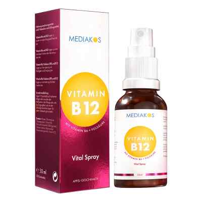 Vitamin B12+B6+Folsäure Mediakos Vital Spray