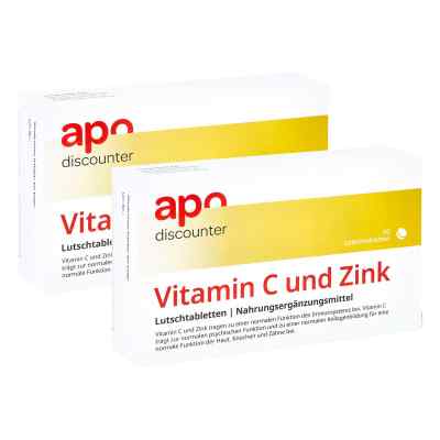 Vitamin C und Zink Lutschtabletten 2x60 stk von Apologistics GmbH PZN 08101852