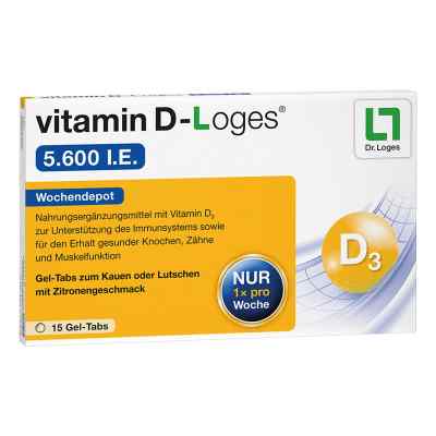 vitamin D-Loges 5.600 I.E. Gel-Tabs 15 stk von Dr. Loges + Co. GmbH PZN 10073661
