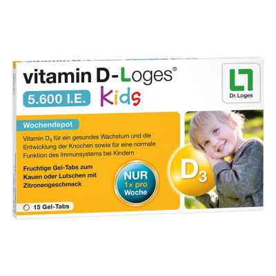 vitamin D-Loges 5.600 internationale Einheiten Kids - Wochendepo 15 stk von Dr. Loges + Co. GmbH PZN 18242100