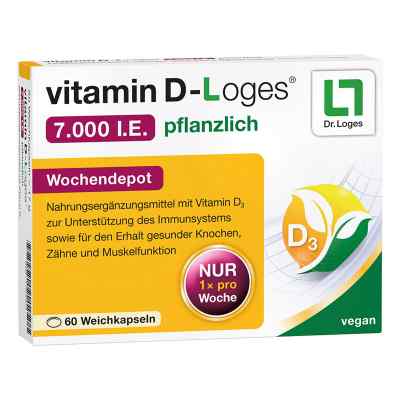 vitamin D-Loges 7.000 internationale Einheiten pflanzlich 60 stk von Dr. Loges + Co. GmbH PZN 17525913