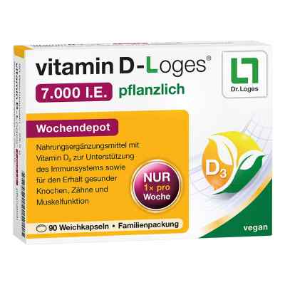 vitamin D-Loges 7.000 internationale Einheiten pflanzlich 90 stk von Dr. Loges + Co. GmbH PZN 17525936