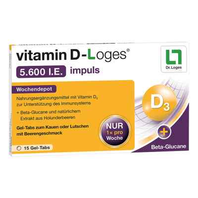 vitamin D-Loges impuls 5.600 internationale Einheiten - Vitamin  15 stk von Dr. Loges + Co. GmbH PZN 15228074