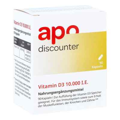 Vitamin D3 10.000 I.e. Kapseln 90 stk von Apologistics GmbH PZN 16908434