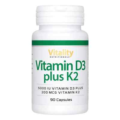 Vitamin D3 5000 I.E. Plus K2 200mg Kapseln