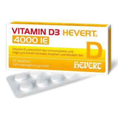 Vitamin D3 Hevert 4.000 I.e. Tabletten 30 stk von Hevert-Arzneimittel GmbH & Co. K PZN 11088245