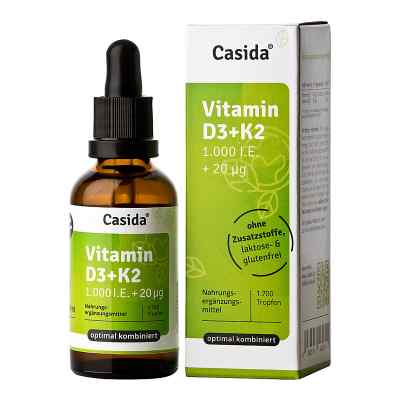 Vitamin D3 K2 Tropfen 50 ml von Casida GmbH PZN 16672026