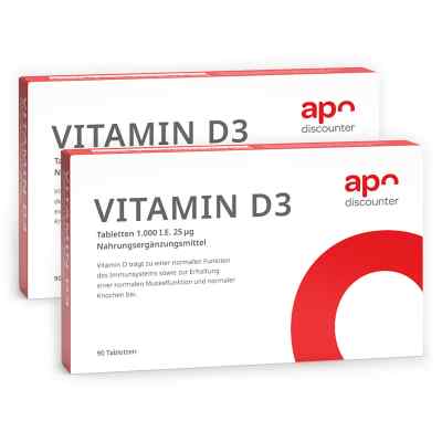 Vitamin D3 Tabletten 1000 I.E. 25 mcg von apodiscounter