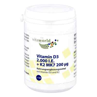 Vitamin D3+k2 2.000 I.e./200 [my]g Tabletten 120 stk von Vita World GmbH PZN 14444947