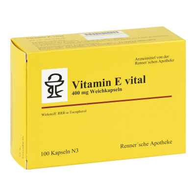 Vitamin E vital 400 mg Rennersche Apotheke Weichk. 100 stk von Rennersche Apotheke PZN 12519440