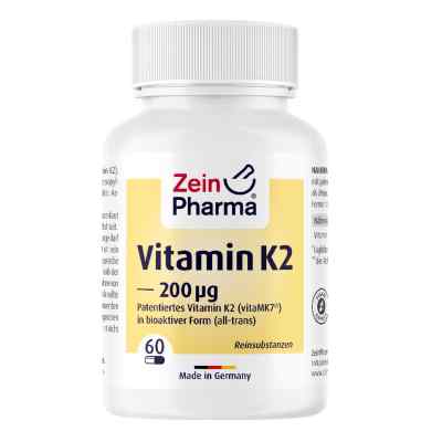 Vitamin K2 200 Μg Kapseln Zeinpharma 60 stk von ZeinPharma Germany GmbH PZN 19299272