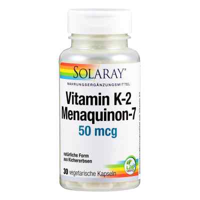 Vitamin K2 Menaquinon-7 50 [my]g Kapseln 30 stk von Supplementa GmbH PZN 15880366