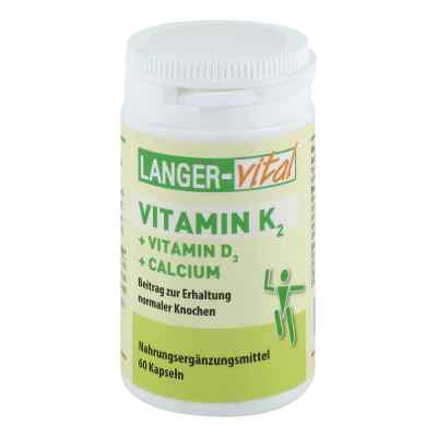 Vitamin K2+d3+calcium Kapseln 60 stk von Langer vital GmbH PZN 12413931