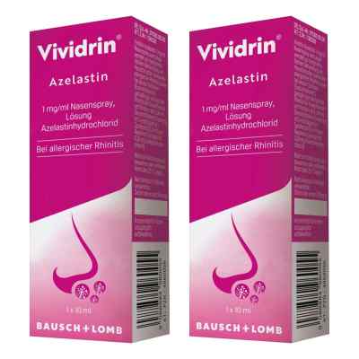 Vividrin Azelastin Nasenspray bei Heuschnupfen und Allergien