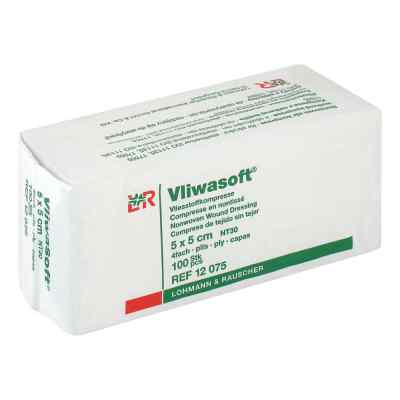 Vliwasoft Vlieskompressen 5x5 cm unsteril 4l. 100 stk von Lohmann & Rauscher GmbH & Co.KG PZN 03806910