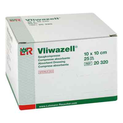 Vliwazell Saugkompressen 10x10 cm steril 25 stk von 1001 Artikel Medical GmbH PZN 09178627