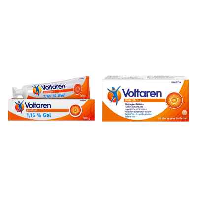 Voltaren Schmerzgel 11,6 mg/g 180g + Voltaren Dolo 25mg 20Stück