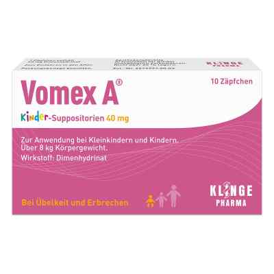 Vomex A Kinder Zäpfchen 40mg 