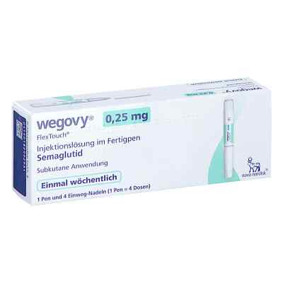 Wegovy® 0,25 mg Flextouch Injektionslösung im Fertigpen 1X1.5 ml von Novo Nordisk Pharma GmbH PZN 18299293