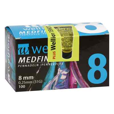 Wellion Medfine plus Pen-nadeln 8 mm 100 stk von Med Trust GmbH PZN 07105676