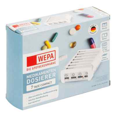 Wepa 7 Tage Compact Wochenmagazin Weiß 1 stk von WEPA Apothekenbedarf GmbH & Co K PZN 18878016