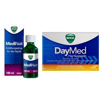 Wick MediNait Erkältungssirup für die Nacht 180 ml + DayMed 20 s