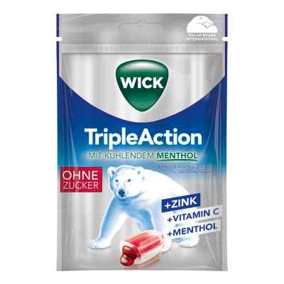 Wick Tripleaction Menthol & Cassis ohne Zucker Bon. 72 g von Dallmann's Pharma Candy GmbH PZN 13650461