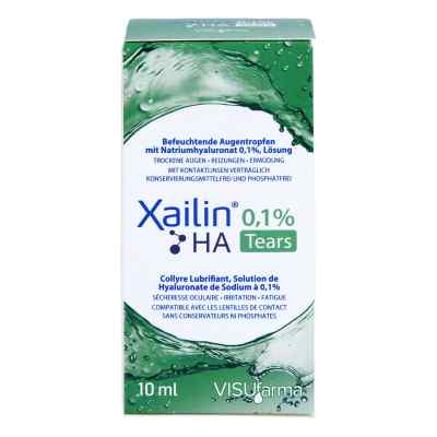 Xailin Tears 0,1% Ha Augentropfen 10 ml von VISUfarma B.V. PZN 17467854