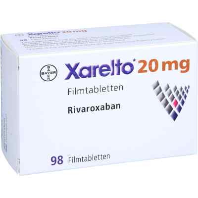Xarelto 20 mg Filmtabletten 98 stk von Medicopharm AG PZN 13502507