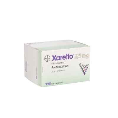 Xarelto 2,5 mg Filmtabletten 1X196 stk von Bayer Vital GmbH GB Pharma PZN 09676408