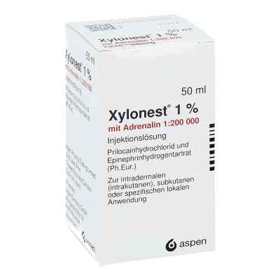 Xylonest 1% mit Adrenalin Fl. Injektionslösung 50 ml von Aspen Germany GmbH PZN 03079396
