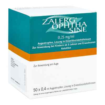 Zalerg ophtha sine 0,25mg/ml Augentropfen 50 stk