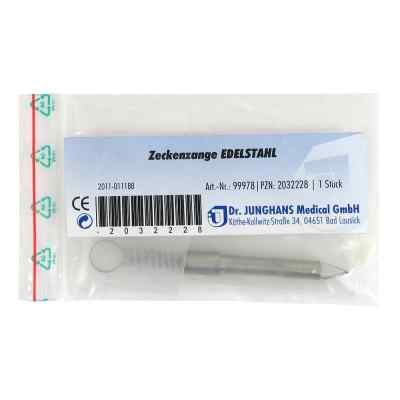 Zeckenzange Edelstahl rostfrei 1 stk von Dr. Junghans Medical GmbH PZN 02032228