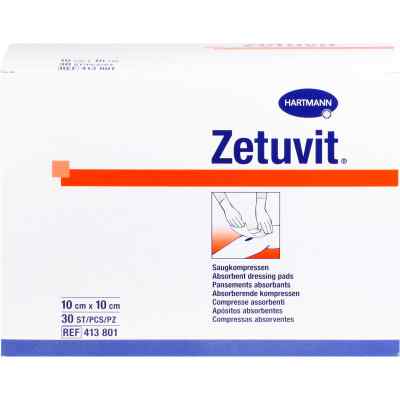 Zetuvit Saugkompressen unsteril 10x10 cm Cpc 30 stk von C P C medical GmbH & Co. KG PZN 00467761