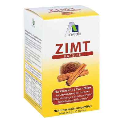 Zimt Kapseln 500 mg+Vitamin C+e 120 stk von Avitale GmbH PZN 03884672