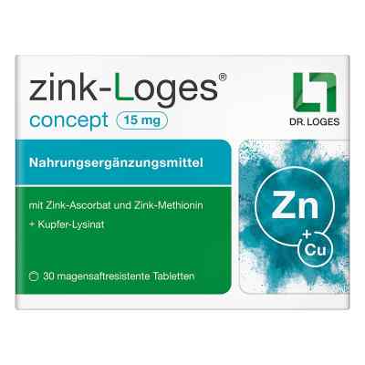 Zink-loges Concept 15 Mg Magensaftres.tabletten 30 stk von Dr. Loges + Co. GmbH PZN 18398701