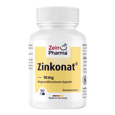 Zinkonat Kapseln 10 mg Zinkgluconat 90 stk von Zein Pharma - Germany GmbH PZN 10302529