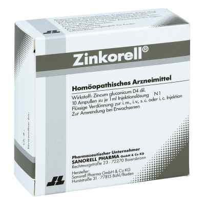 Zinkorell Ampullen 10X1 ml von Sanorell Pharma GmbH PZN 04689932