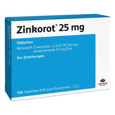 Zinkorot 25 Mg Zink Tabletten