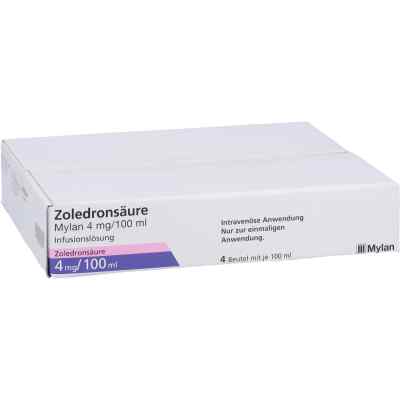 Zoledronsäure Mylan 4 mg/100 ml Infusionslösung 4 stk von Viatris Healthcare GmbH PZN 10193661