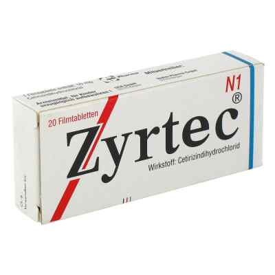 Zyrtec 10mg 20 stk von UCB Pharma GmbH PZN 04394326